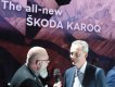 Christian Strube, člen představenstva Škoda Auto pro technický vývoj, poskytuje interview švédskému novináři (členovi poroty Car of the Year)