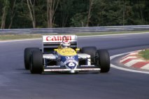 Nelson Piquet (Williams FW11 Honda V6 Turbo), vítěz první Velké ceny Maďarska 1986 