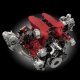 Vítězný osmiválec Ferrari F154CN (pro 488 GTB) s přeplňováním dvojicí malých turbodmychadel