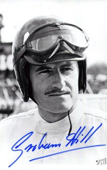 Graham Hill, mistr světa formule 1 na Lotusu (1968) a BRM (1962)