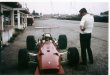 Derek Bell testuje Ferrari 312 F1 na starém okruhu v Modeně (1968)