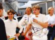 Sebastiaan Bleekemolen (vpravo se svou ženou), Michael a Jeroen Bleekemolenové (Le Mans 1999)