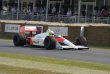 Sergio Pérez, tentokrát za volantem McLarenu MP4/4 Honda V6 Turbo, stroji mistra světa F1 (1988)